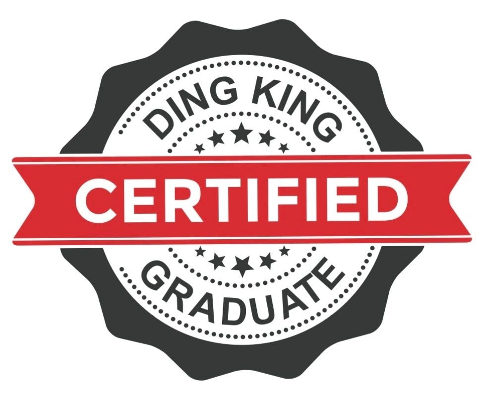 Ding King Certified Graduate
